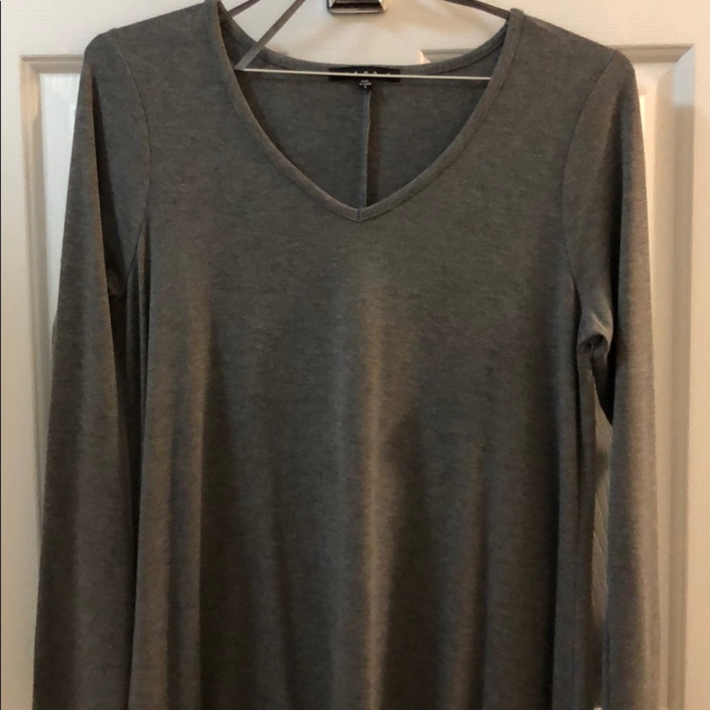 Tiana B long sleeve gray dress